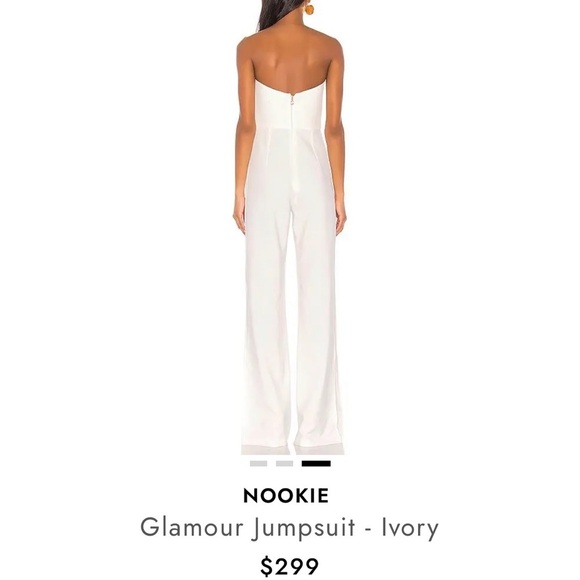 Nookie white Strapless Jumpsuit - Picture 2 of 4